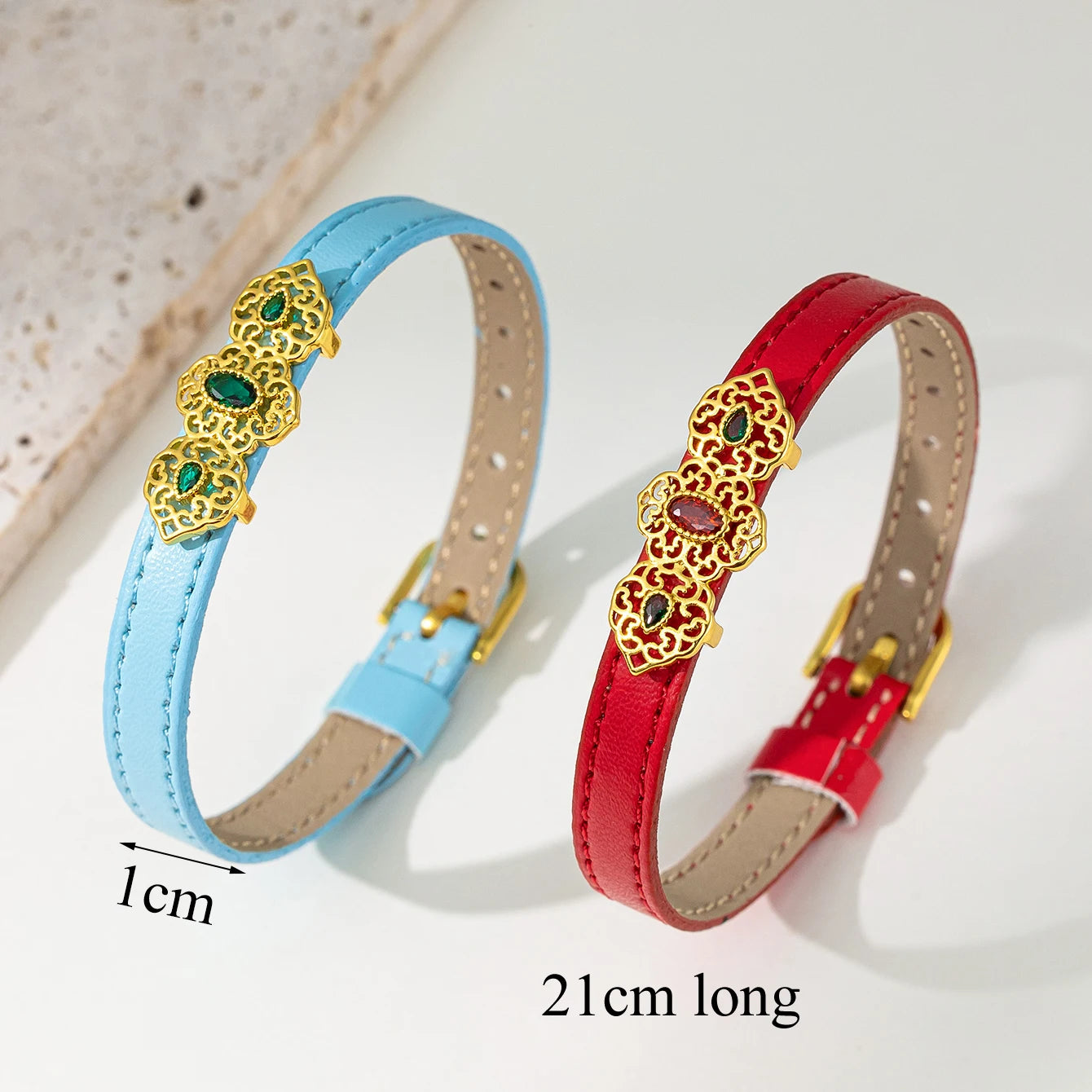 Chic Leather Chain Bracelet for Women