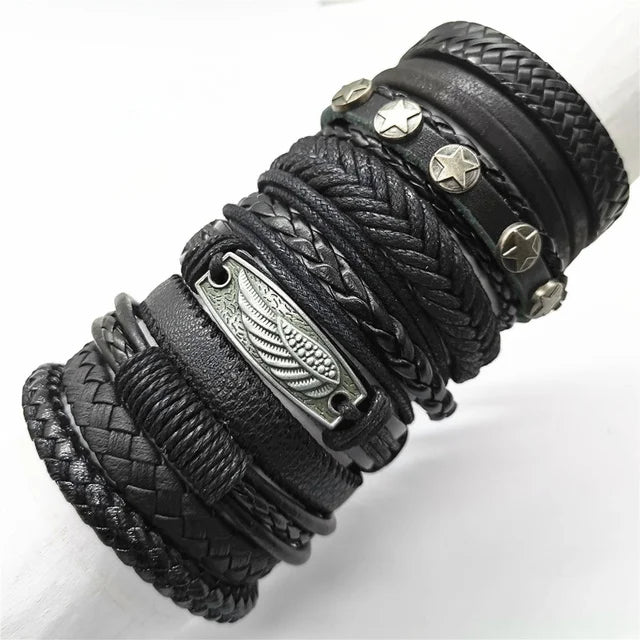 Handmade Leather Wrap Bracelet