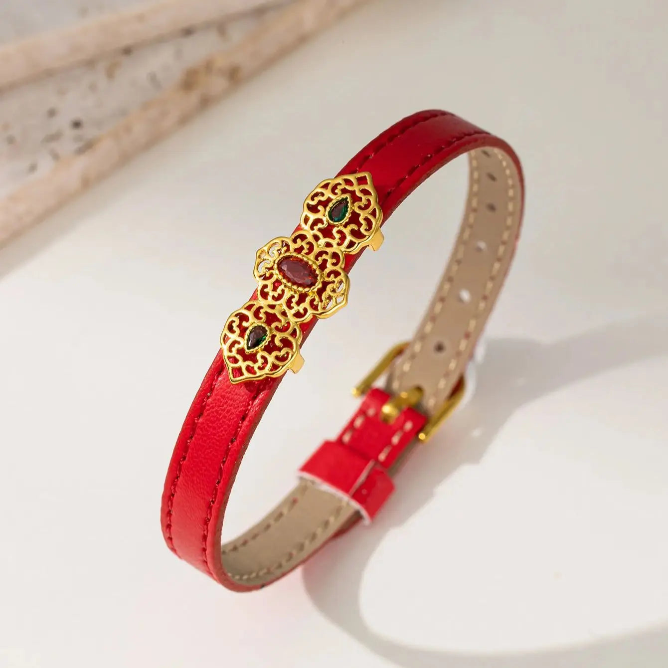 Chic Leather Chain Bracelet for Women