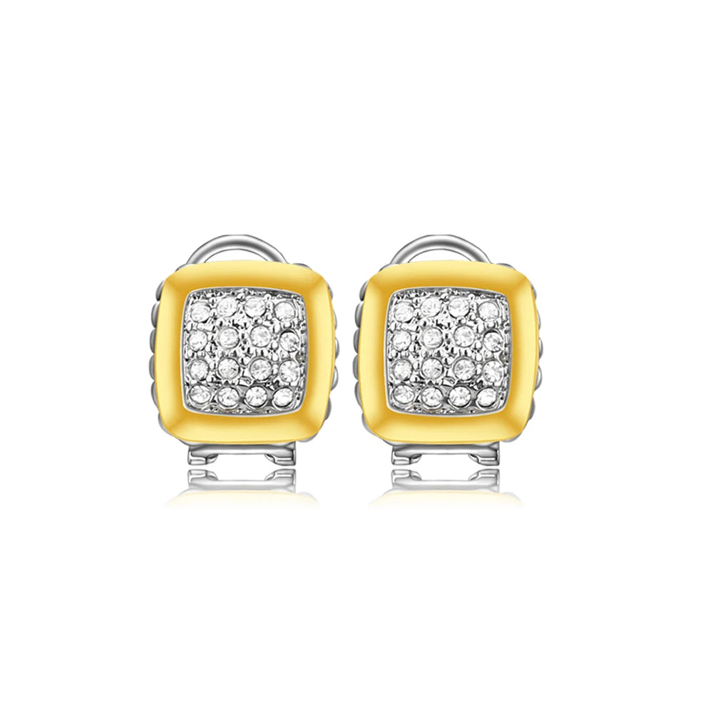 Fashion Delicate Tone-Plated Jewelry Set – Elegant Necklace & Earrings Combo