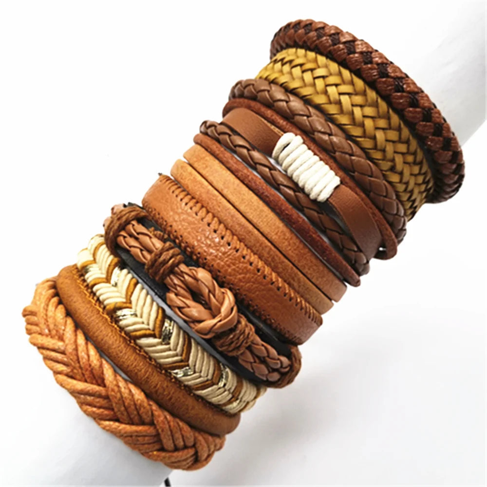 Handmade Leather Wrap Bracelet