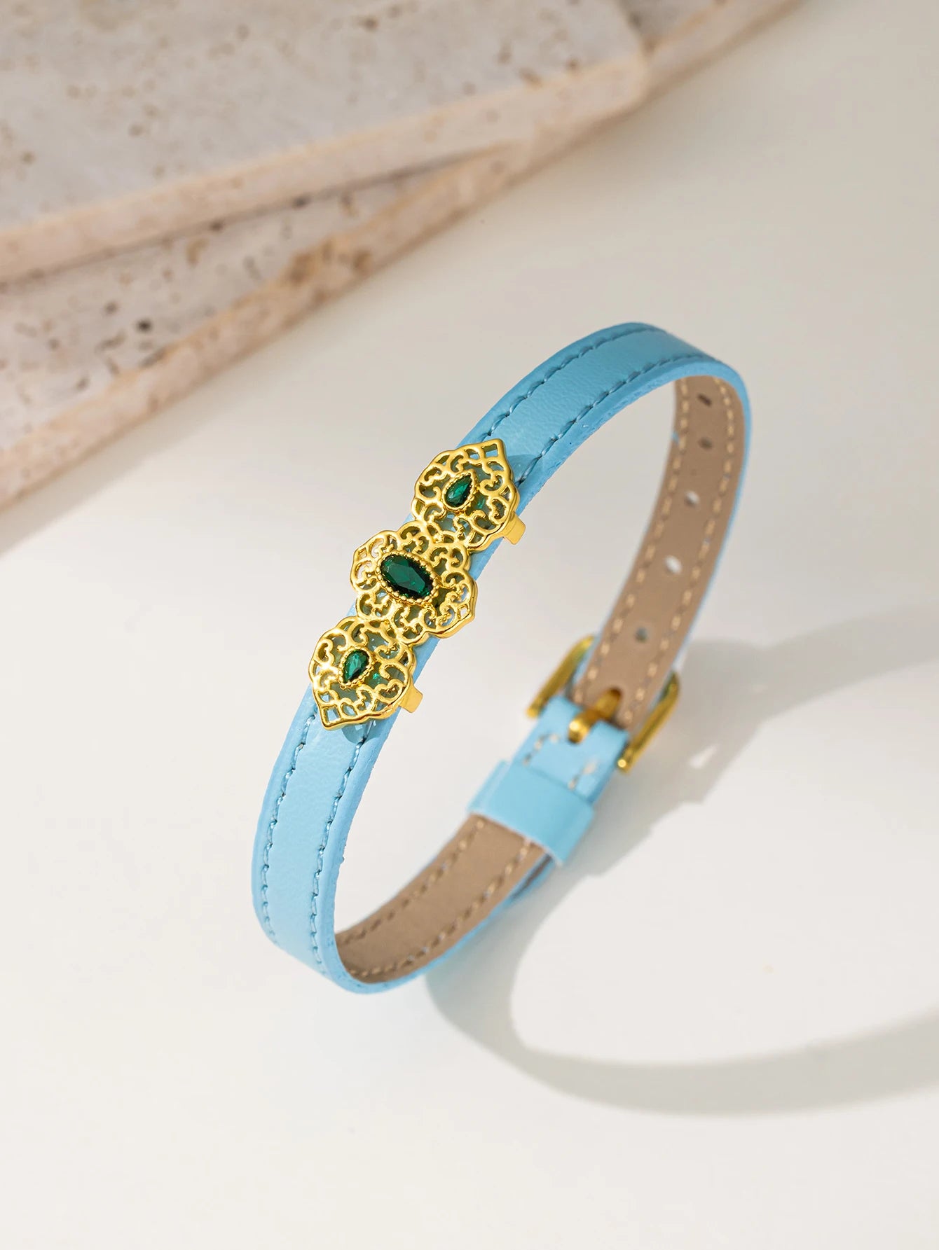 Chic Leather Chain Bracelet for Women