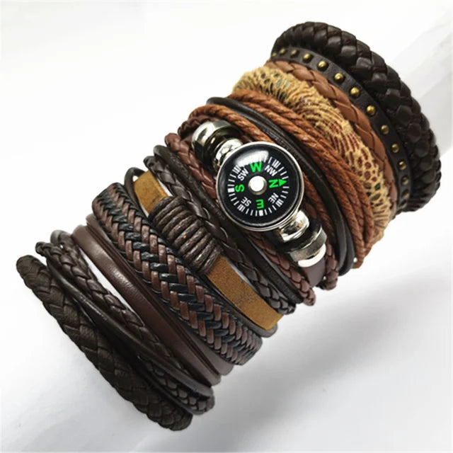 Handmade Leather Wrap Bracelet