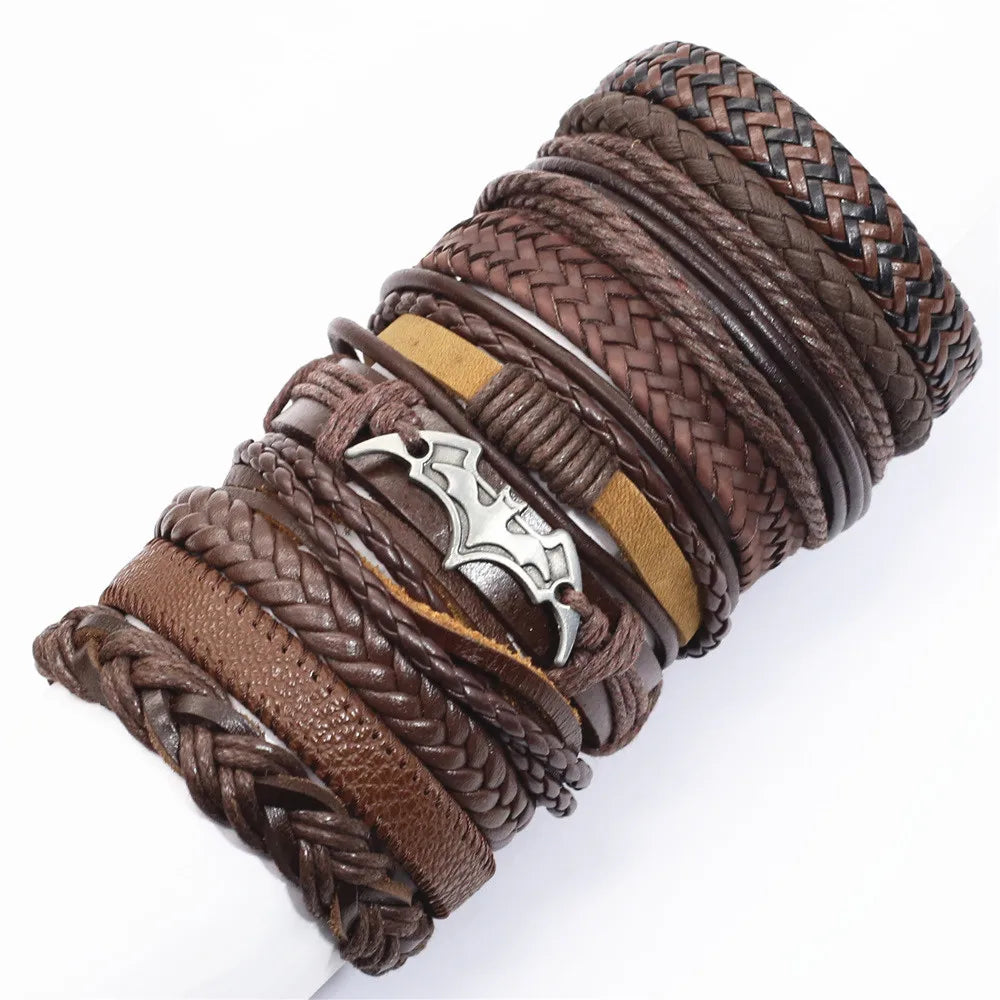 Handmade Leather Wrap Bracelet