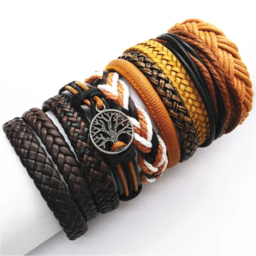 Handmade Leather Wrap Bracelet