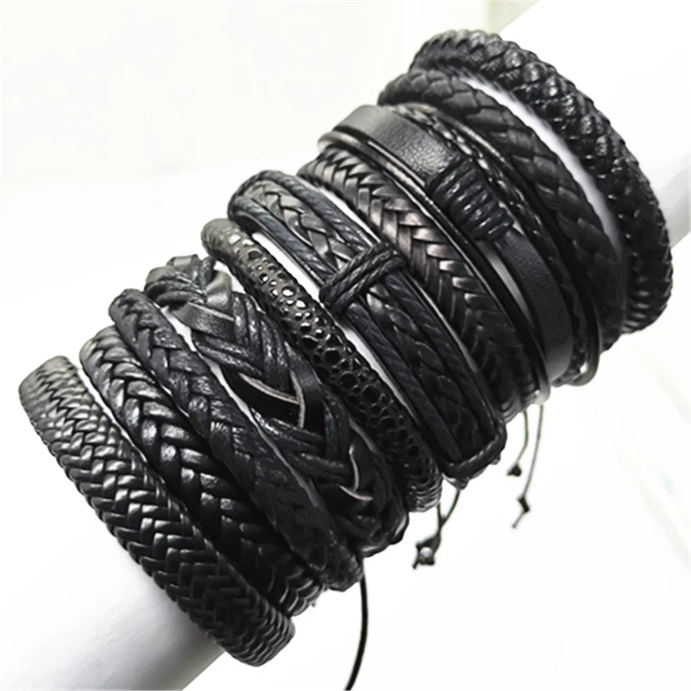 Handmade Leather Wrap Bracelet