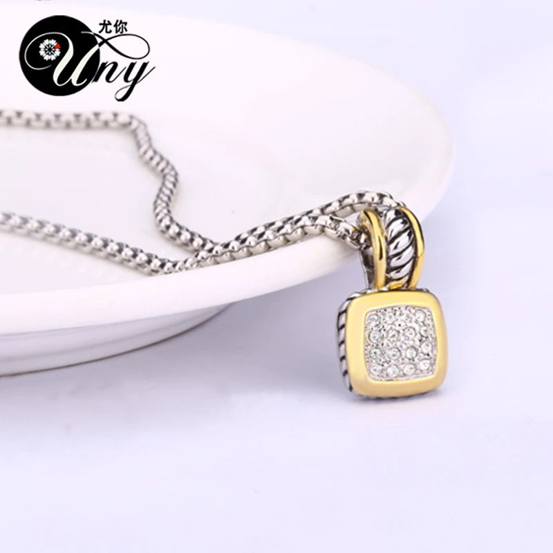 Fashion Delicate Tone-Plated Jewelry Set – Elegant Necklace & Earrings Combo