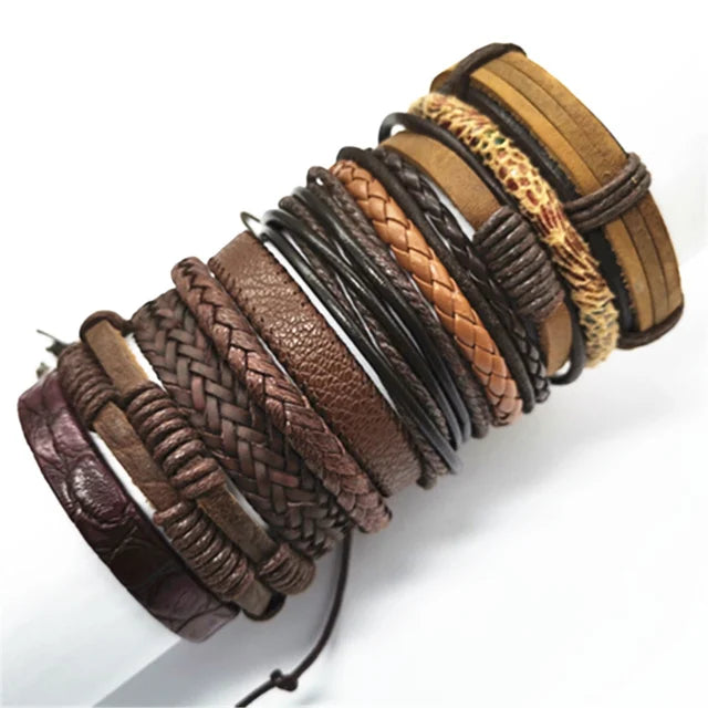 Handmade Leather Wrap Bracelet