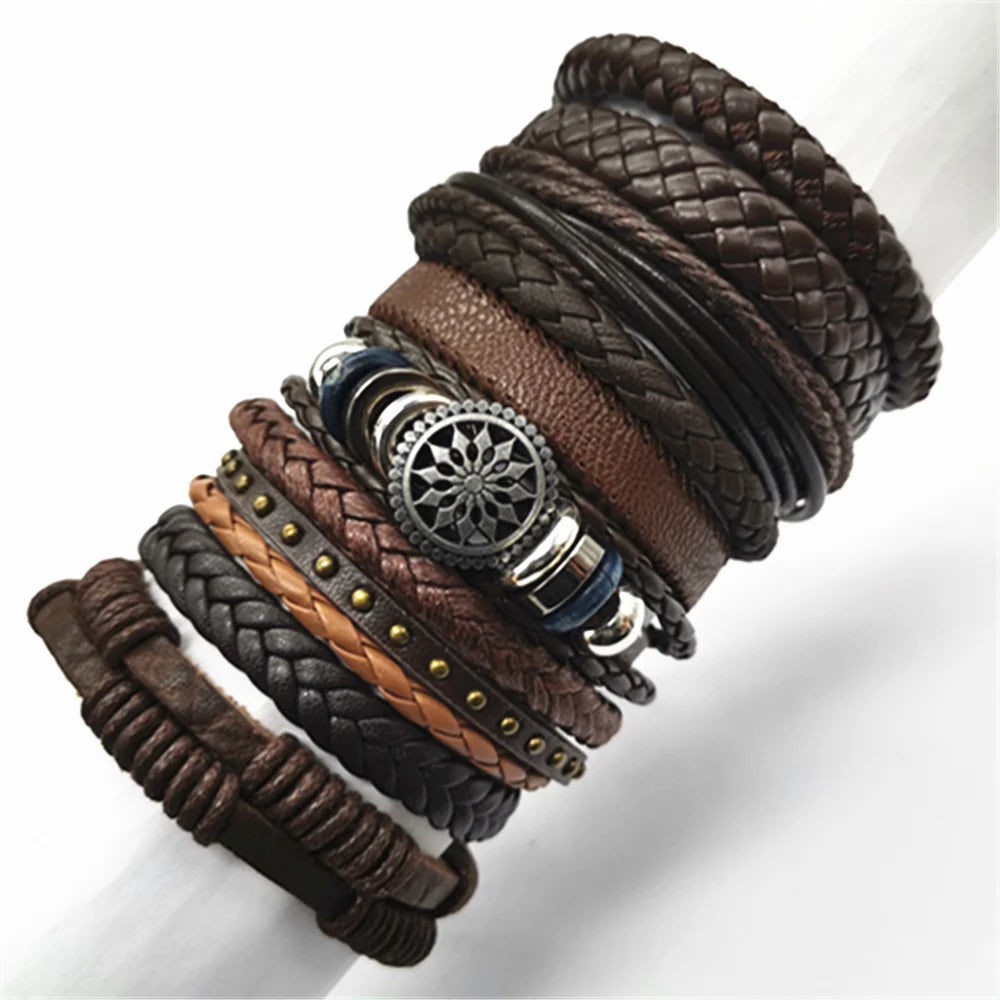 Handmade Leather Wrap Bracelet