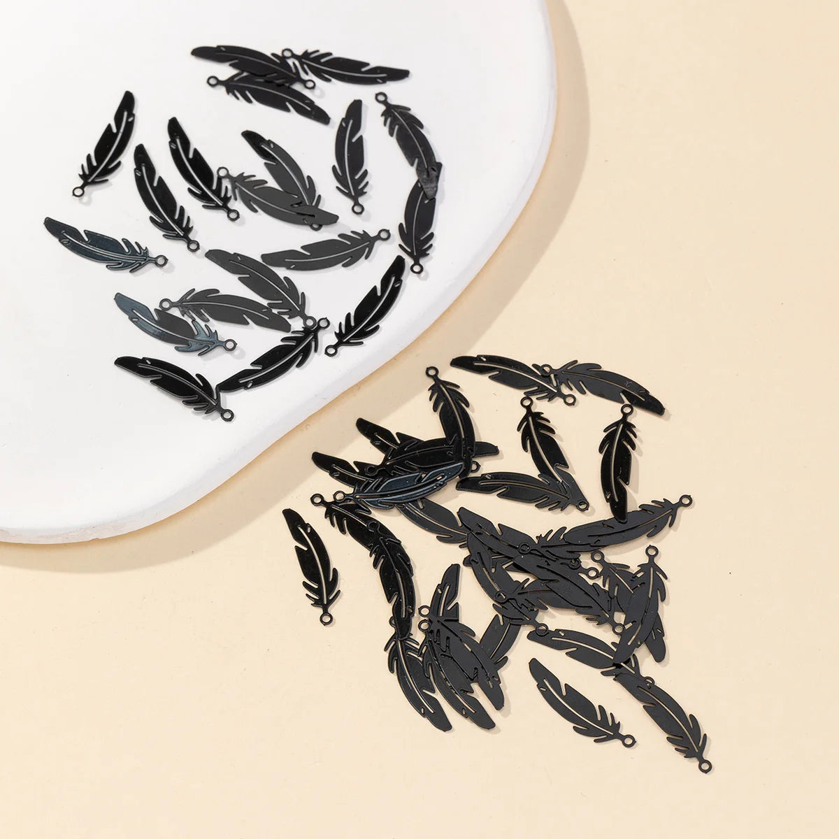 Black Filigree Charms – Elegant Stainless Steel Crafting Essentials