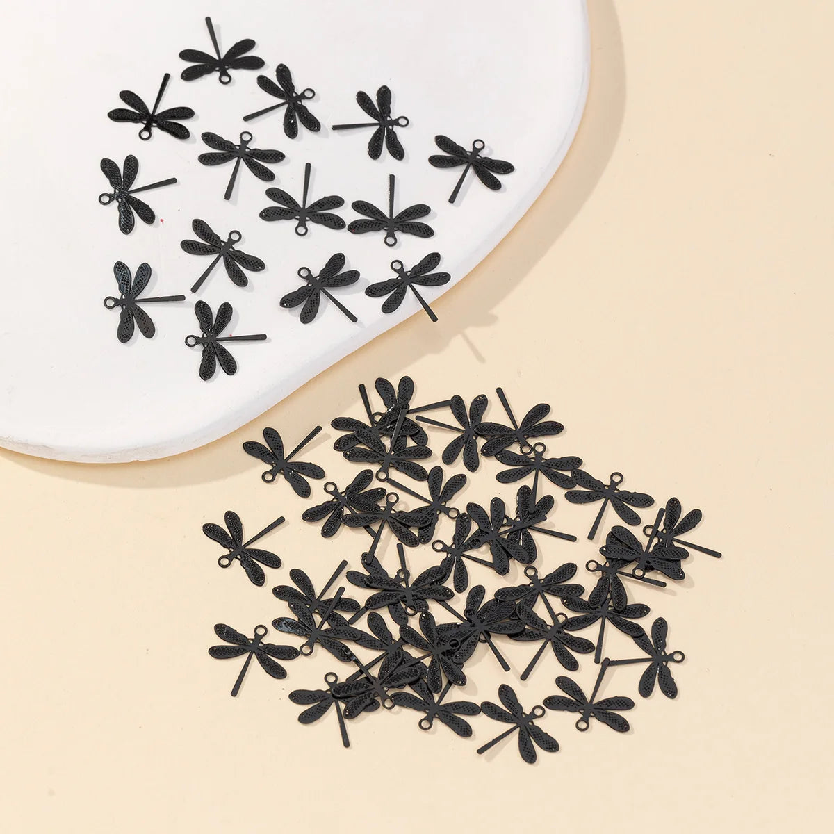 Black Filigree Charms – Elegant Stainless Steel Crafting Essentials