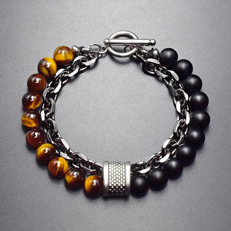 Tiger Eye Stone Beaded Bracelet