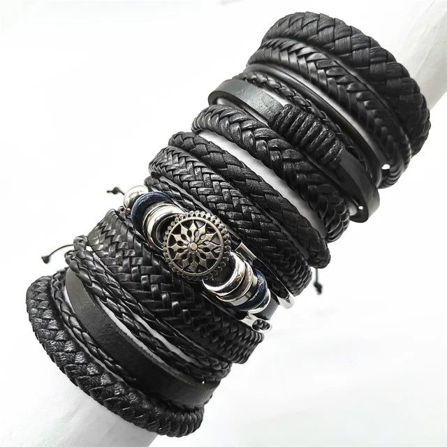 Handmade Leather Wrap Bracelet