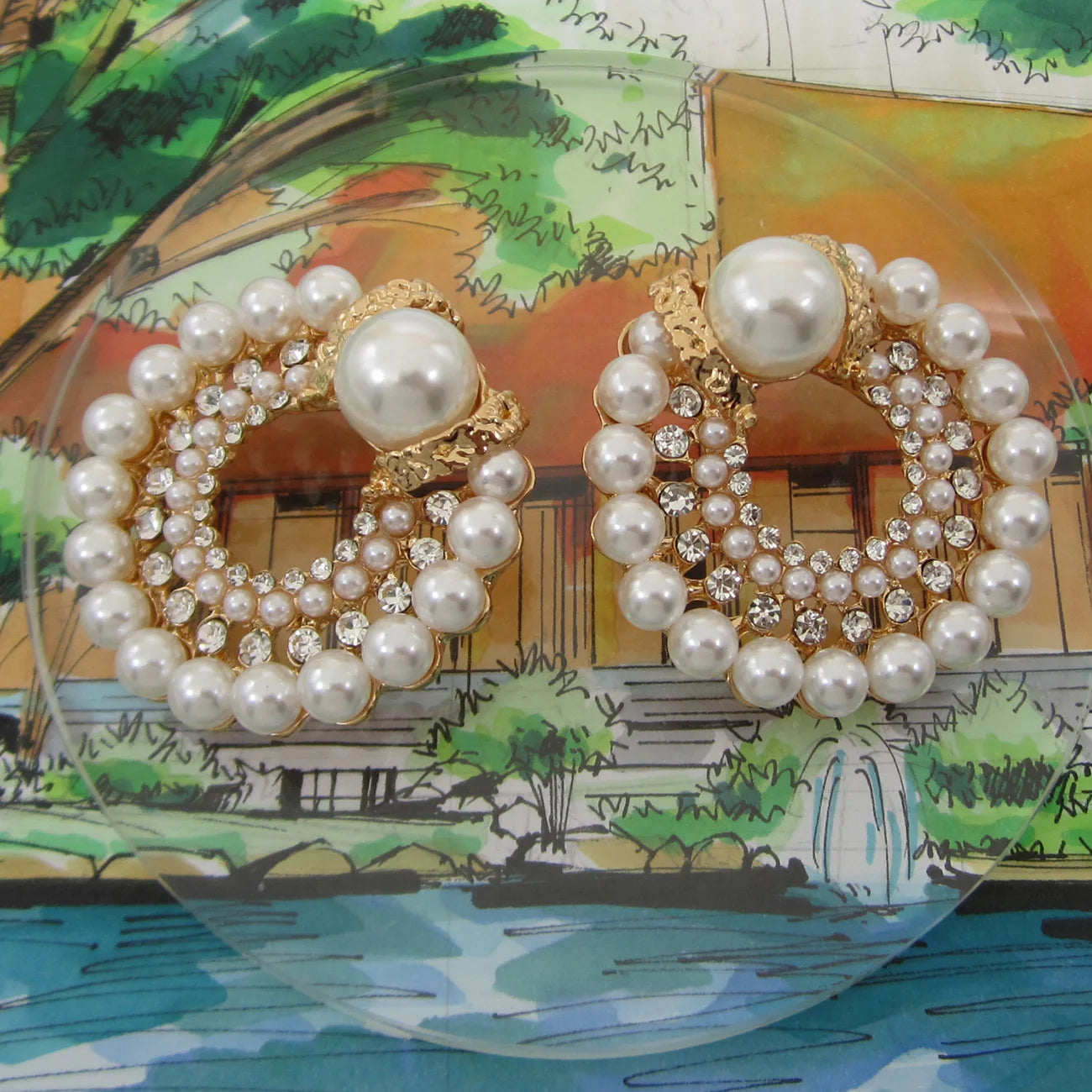 Boho Style Pearl Stud Earrings – Effortless Elegance with a Free-Spirited Touch