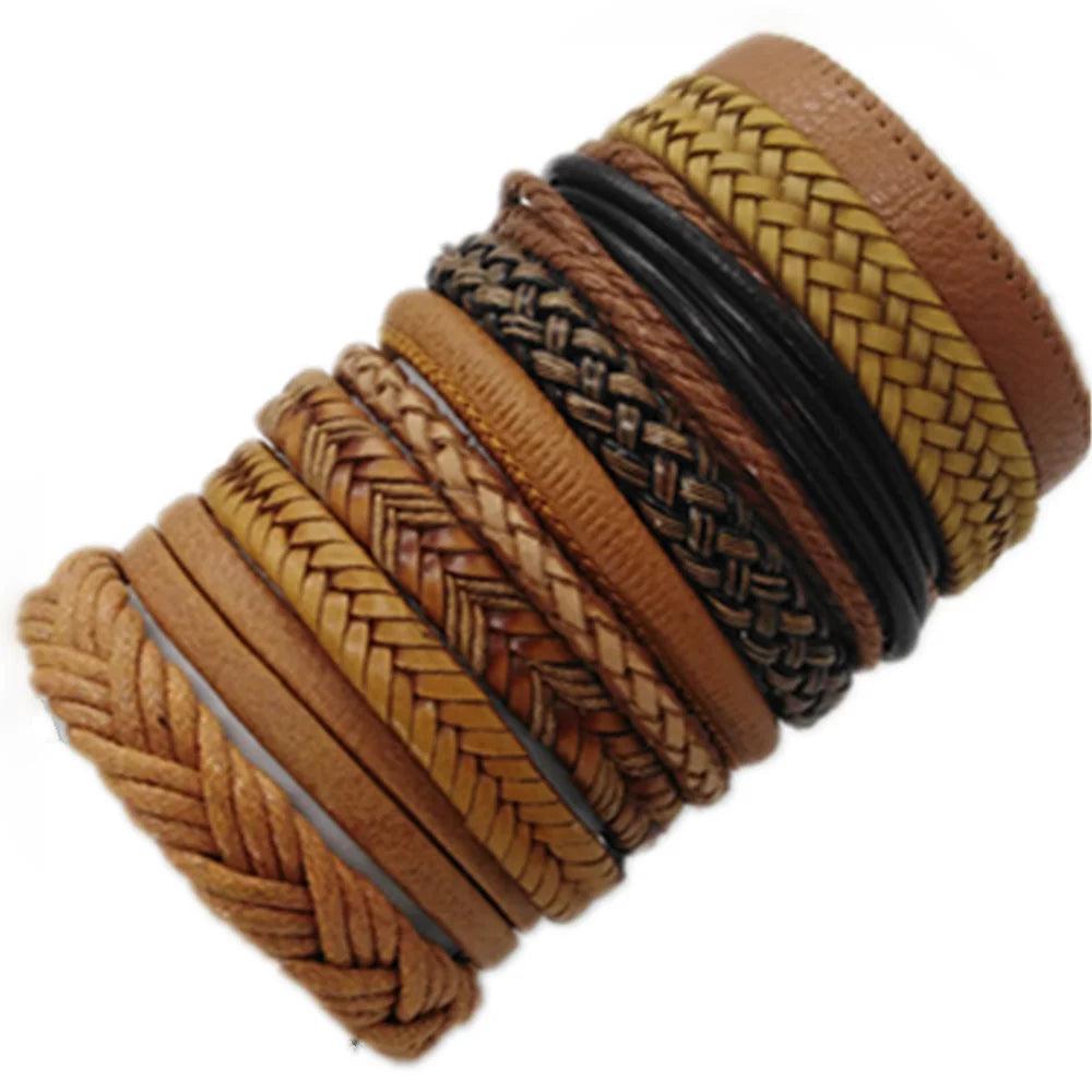 Handmade Leather Wrap Bracelet