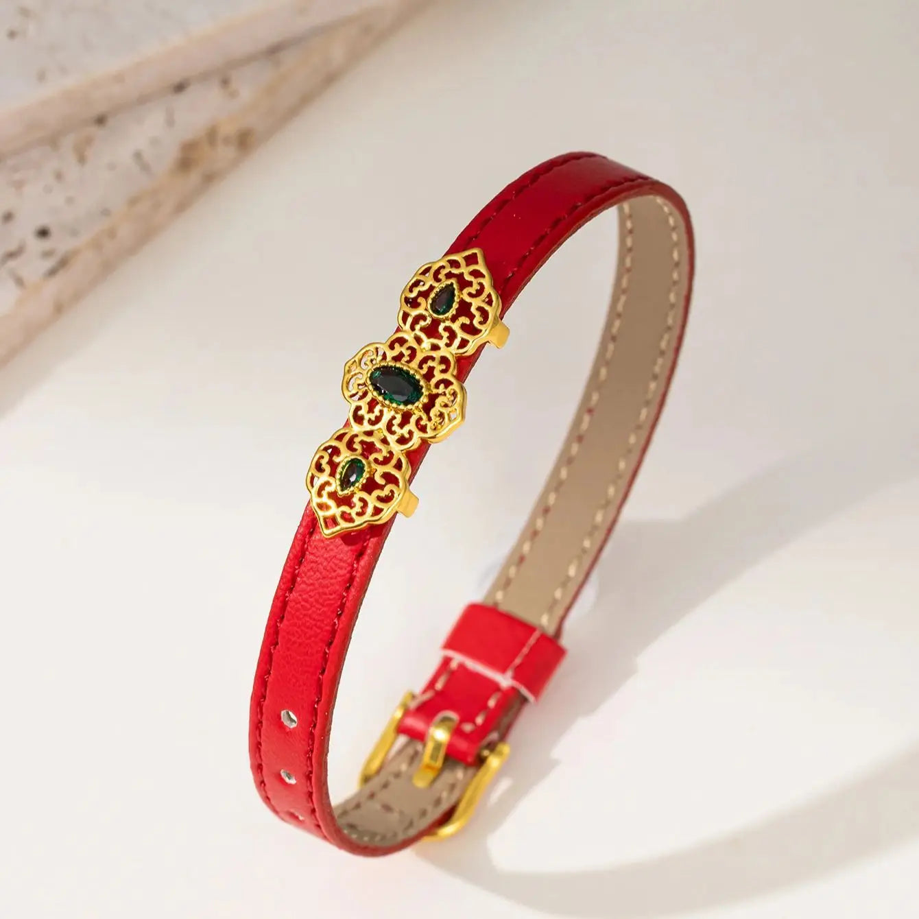 Chic Leather Chain Bracelet for Women