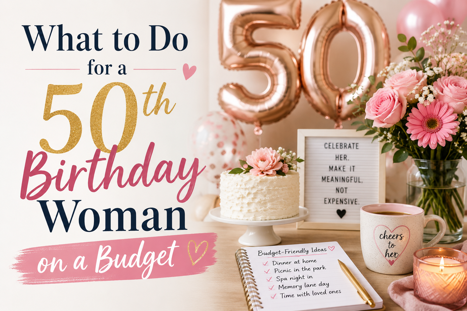 What to Do for a 50th Birthday Woman on a Budget?