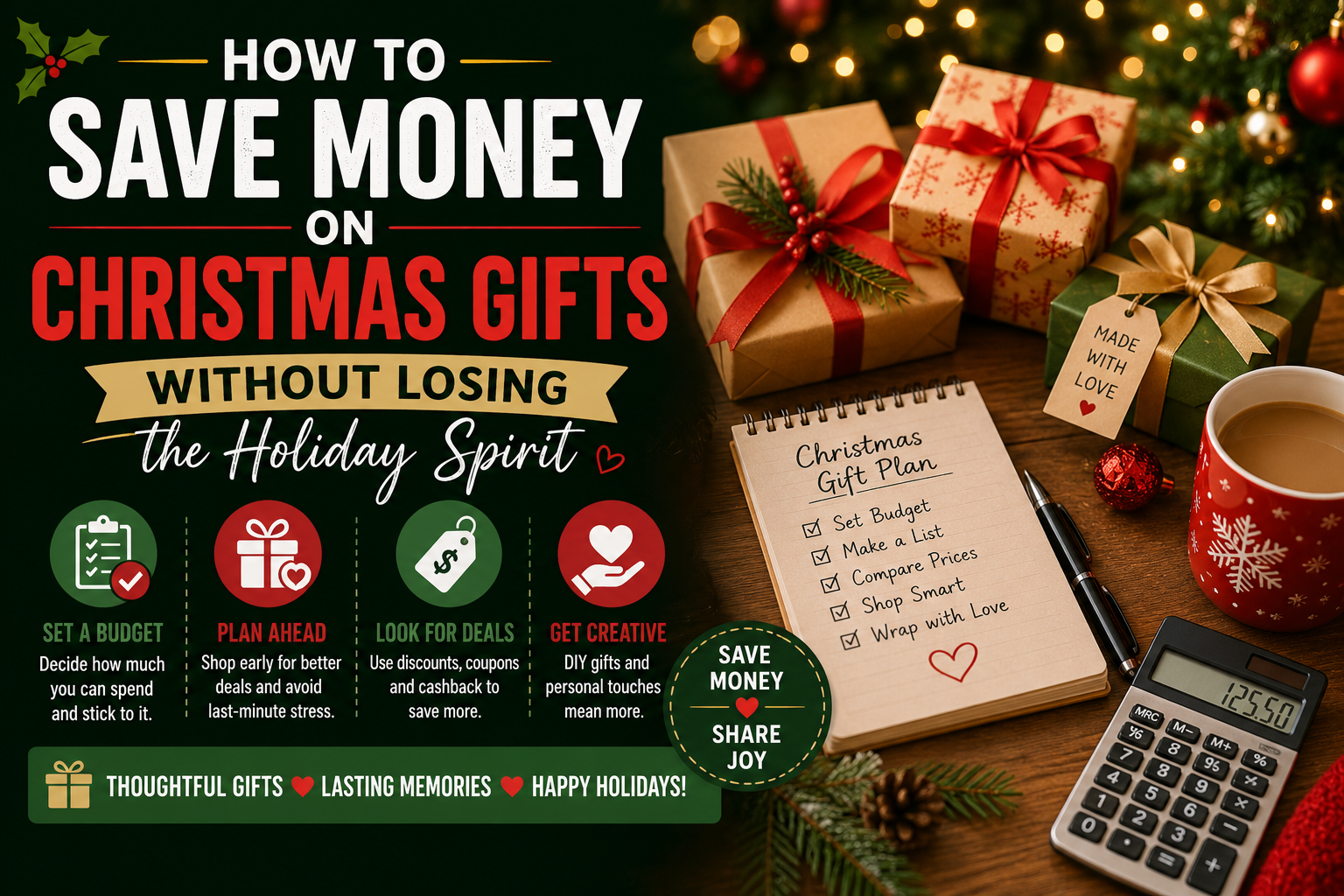 How to Save Money on Christmas Gifts Without Losing the Holiday Spirit